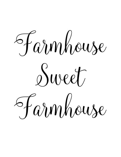 Farmhouse Printable - Farmhouse Sweet Farmhouse - Hello Farmhouse | Farmhouse printables ...