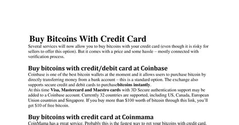 After your account has been successfully activated, you will now be able to buy up to 5k weekly. Buy Bitcoins With Credit Card.pdf | DocDroid
