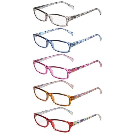 5 pack stylish reading glasses chic readers women