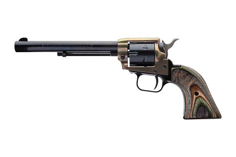 Heritage Rough Rider 22lr 6 Shot Revolver With Camo Wood Grip