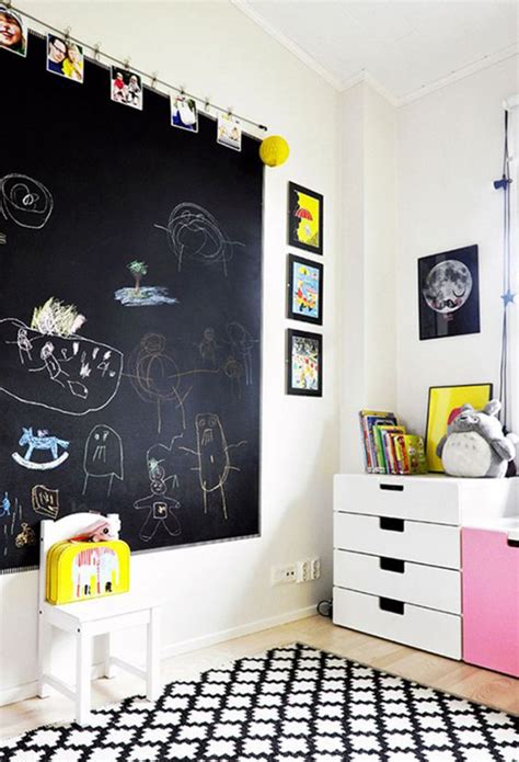 Fun Diy Kids Playroom With Chalkboard Walls Homemydesign