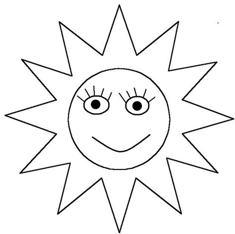 صورة شمس للتلوين للاطفال