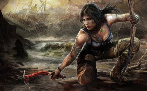 Wallpaper : video games, artwork, fan art, video game characters, Lara ...