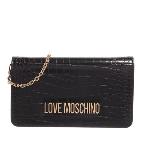 Love Moschino Portaf Pu Stcroco Nero Crossbody Bag Fashionette