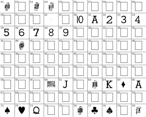 Download Free Hoyle Playing Cards Regular Font