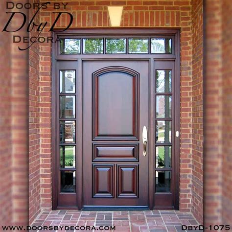 Custom Estate Solid Door Unit Wood Glass Front Entry Doors By Decora