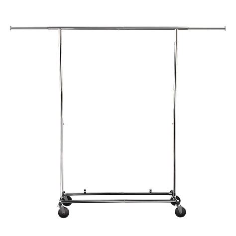 Chrome Commercial Folding Garment Rack The Container Store