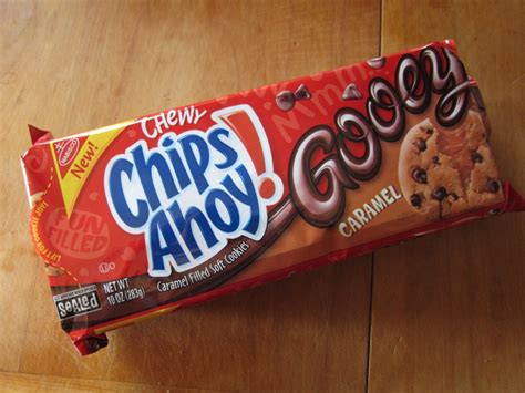 Review Nabisco Chewy Chips Ahoy Gooey Caramel Cookies Brand Eating