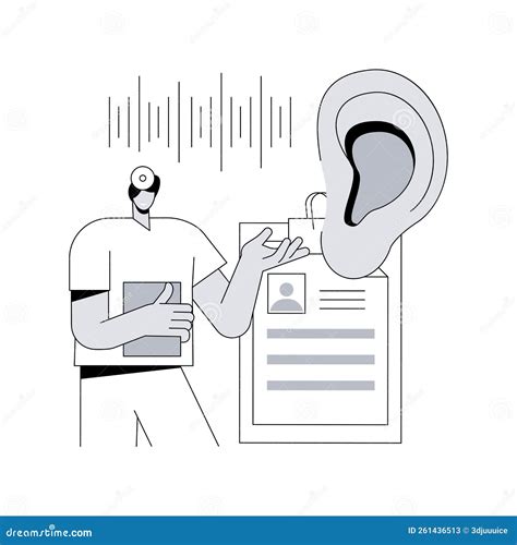 Hearing Screening Concept Icon Cartoon Vector Cartoondealer