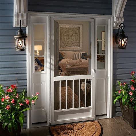 This standard size screen door is ready for you! PCA Products 36 in. x 80 in. Westmore Bronze Aluminum ...
