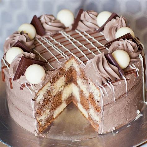 Chocolate Checkered Cake Recipe Video Tatyanas Everyday Food