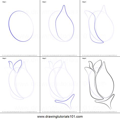 Color it in, and then move onto your next tutorial. How to Draw a Rose for Kids printable step by step drawing ...