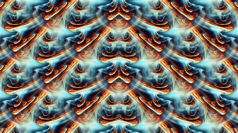 Abstract Fractal Pattern Symmetry Digital Art Wallpapers Hd
