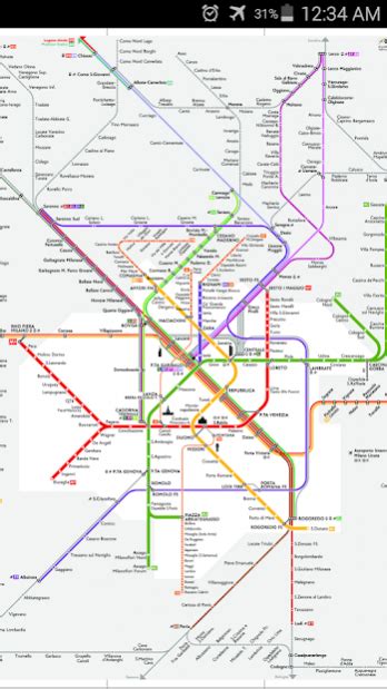 Milan Metro And Rail Map 10 Free Download