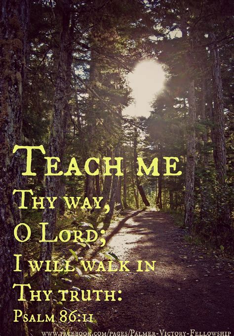Teach Me Thy Way O Lord I Will Walk In Thy Truth Psalm 8611