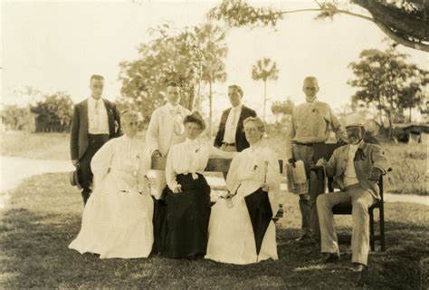 Florida Memory Portrait Of Koreshans Sitting In The Shade Beneath A Tree
