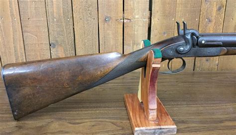 Engraved Antique Double Barrel Shotgun