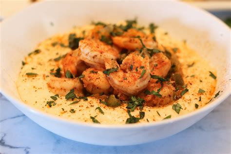 shrimp and grits on to the next plate