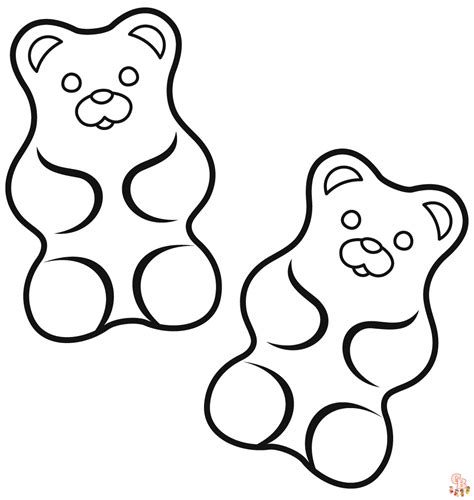 gummy bear coloring pages do druku darmowe i zabawne kolorowanki