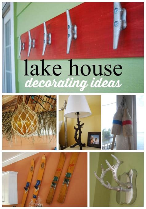 Easy and budget friendly decorating ideas using ribbon for every room in your house. lake decor | Lakehouse decor, River house decor, Lake decor