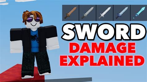 Roblox Bedwars All Swords Damage Youtube