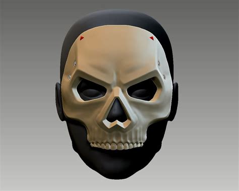 Ghost Operator Mace Mask Call Of Duty Modern Warfare 2 Etsy
