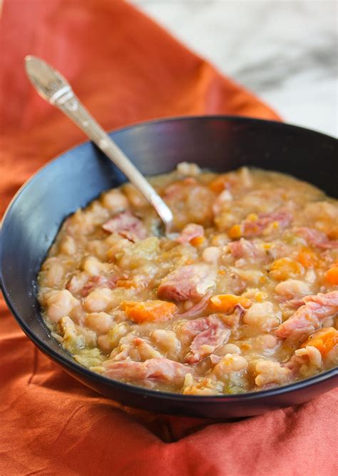 30 g (2 tablespoons) unsalted butter; Slow Cooker Ham Bone and Navy Bean Soup - Lisa's ...
