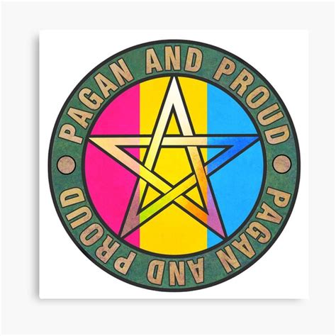 Pagan And Proud Pansexual Pride Stickers Etc Canvas Print For
