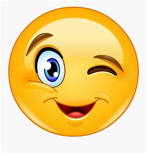 Smiley Clipart Eyelash Wink Emoji Free Transparent Clipart Clipartkey