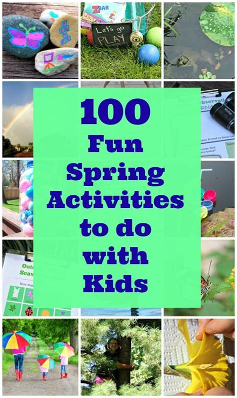 100 Fun Things To Do In Spring Preschool Outdoor Activities Outdoor