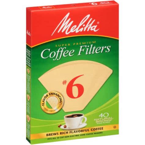 Melitta® Super Premium 6 Paper Cone Coffee Filters 40 Ct Pick ‘n Save