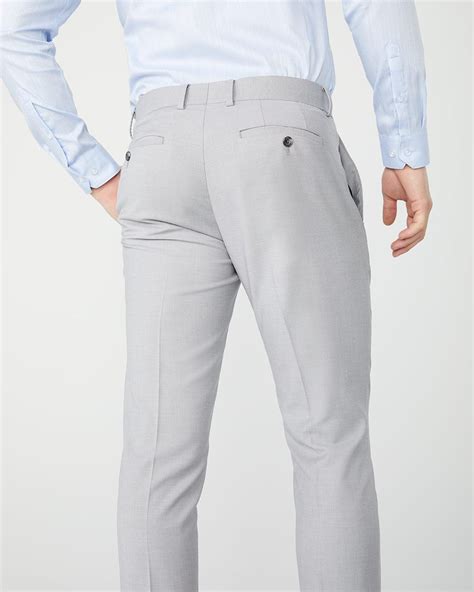 essential slim fit stretch light heather grey suit pant 30 rwandco