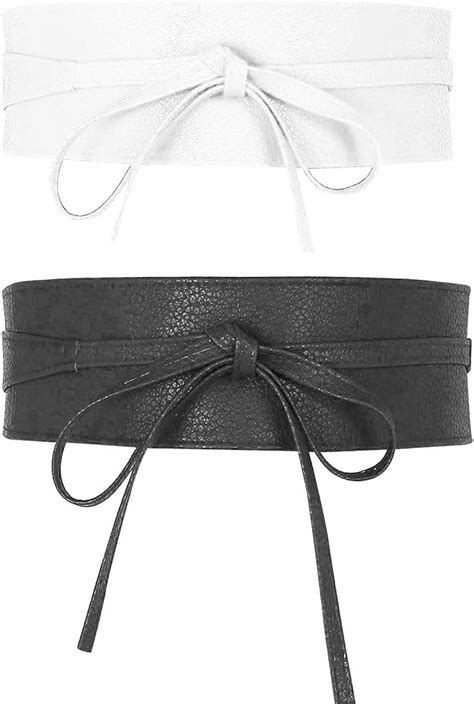 gloop women s girls belt wide waist belt tie belt wide wrap belt dress belt classic lacing