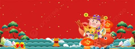 봄 축제 돼지 년 축제 붉은 포스터 배경 봄 축제 새해 돼지의 해 2019 배경 축제 새해 돼지의 배경 일러스트 및 사진 무료 다운로드 Pngtree
