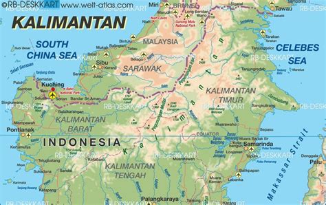 Peta Kalimantan Hd Barat Timur Utara Selatan And Tengah Lengkap
