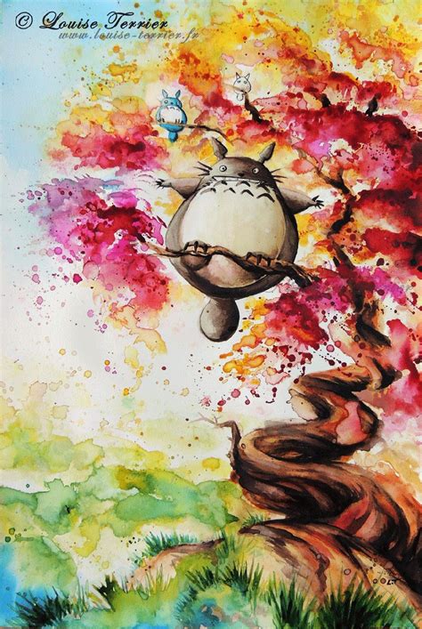 Studio Ghibli Inspired Watercolor Paintings By Louise Terrier 14 Pics