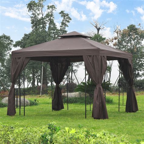 Outsunny X M Garden Metal Gazebo Sun Shade Shelter Outdoor Party