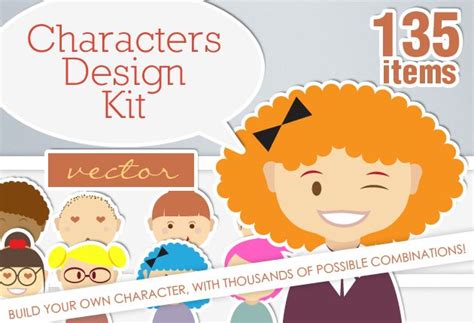 Build Your Own Characters With This Vector Characters And Monsters