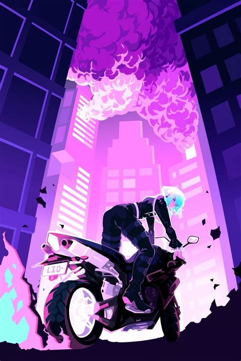 Em On Twitter Anime Wallpaper Anime Motorcycle Vaporwave Wallpaper