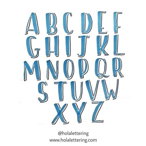 Sombreados Lettering Guide Lettering Lettering Alphabet