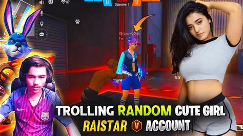 Flirting Random Cute Girl From Raistar V Badge Account😱 Youtube