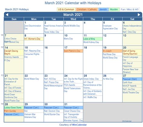Print Friendly March 2021 Us Calendar For Printing 179