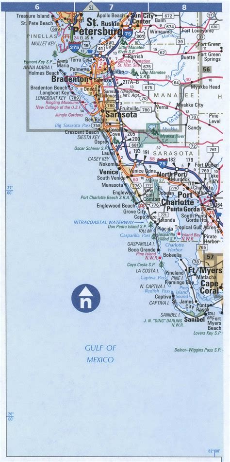 Florida Southern Roads Map Map Of South Florida Cities And Highways