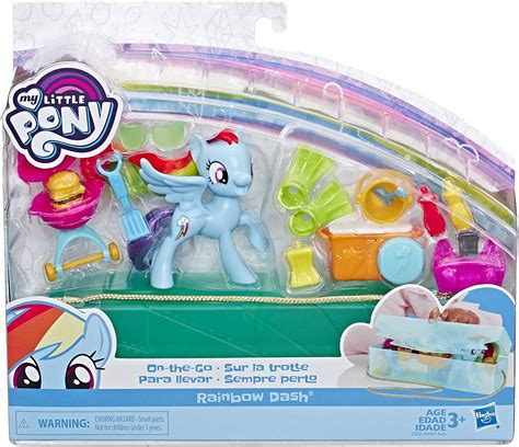 New My Little Pony Rainbow Dash On The Go Figure Set Available My