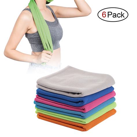 Mudax 6 Pack Cooling Towel Ice Towel For Neck Instant