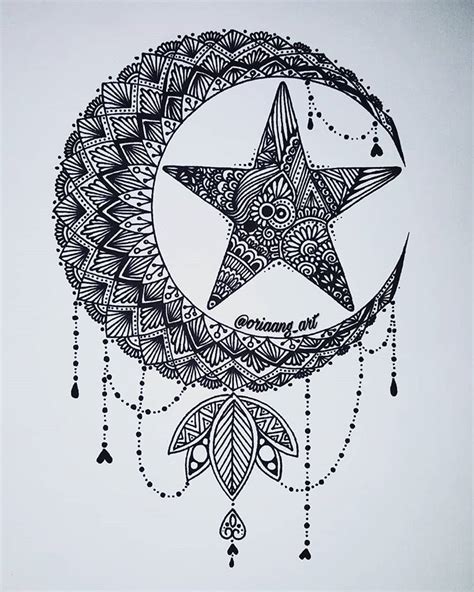 Star Moon Doodle Art - 1173 votes and 76289 views on imgur: - Kmkz Studio