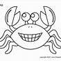 Printable Crab Cut Out Template