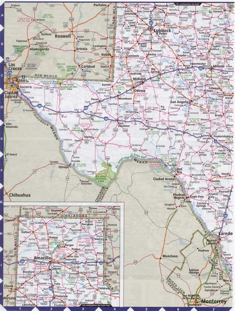 Map Of Texas State With Highwayroadcitiescounties Texas Map Image
