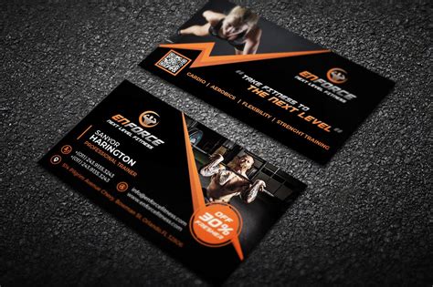 Fitness Gym Sports Business Card Business Card Templates Creative