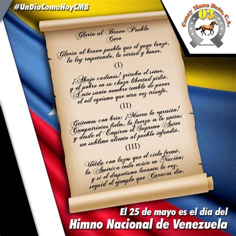 Dia Del Himno Nacional De Venezuela Dibujo
